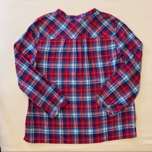 J. Crew Mercantile Plaid Ruffle Shirt, size S. - Picture 5 of 7